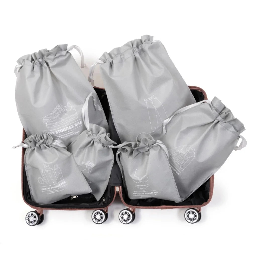 kit de 4 bolsas para roupas e acessórios de viagem para malas compactas