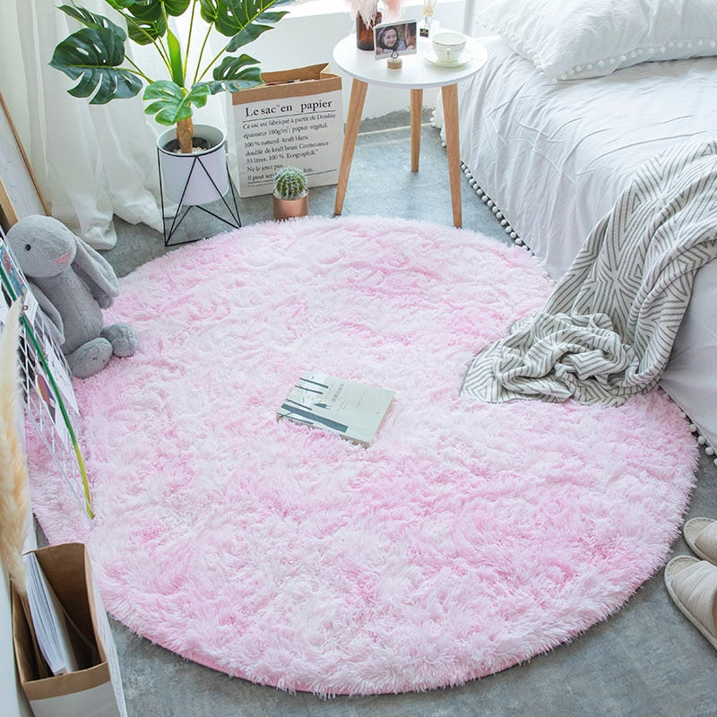Tapete Felpudo Redondo para quarto e sala