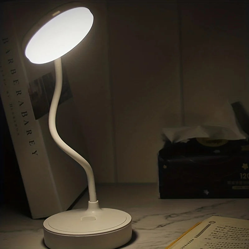 Abajur de mesa recarregável USB, luz noturna LED, dobrável