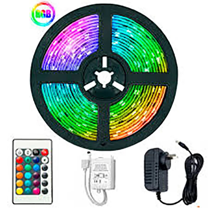 Fita LED Ultra RGB 3528 à prova d'água de 5 m + controle e fonte