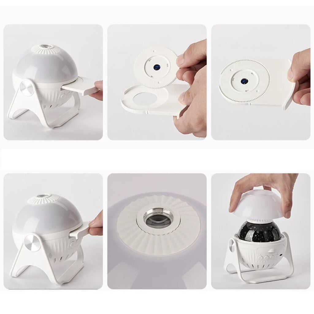 Luminária projetor de Estrelinhas e Galáxias - 7 Modos em LED 360°