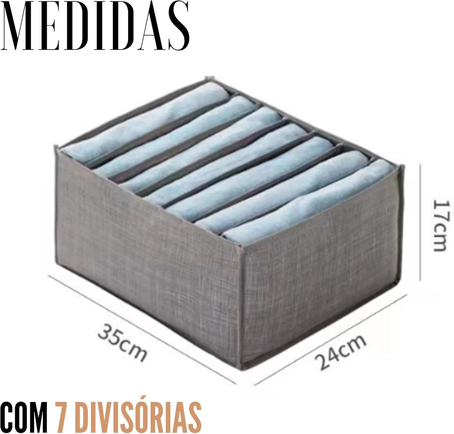 Caixa organizadora para Cômoda, Guarda-roupa e Armário