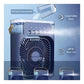 Ventilador Portátil Mini Ar Condicionado Led Azul Umidificador 3em1