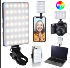 Mini Luz RGB de Bolso para Fotos e Vídeos Profissionais