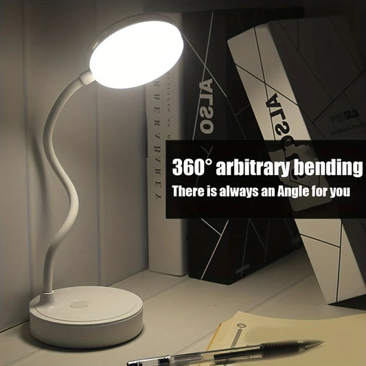 Abajur de mesa recarregável USB, luz noturna LED, dobrável