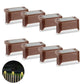 Luzes LED solares para áreas externas para patio e jardim, deck, escadas