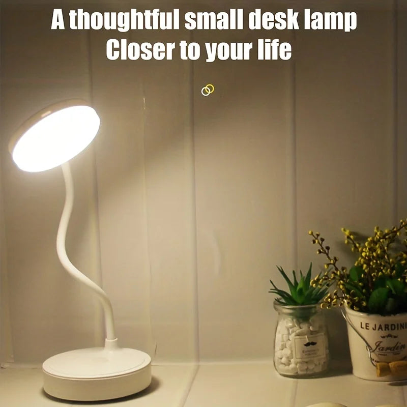 Abajur de mesa recarregável USB, luz noturna LED, dobrável