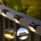 Luzes LED solares para áreas externas para patio e jardim, deck, escadas
