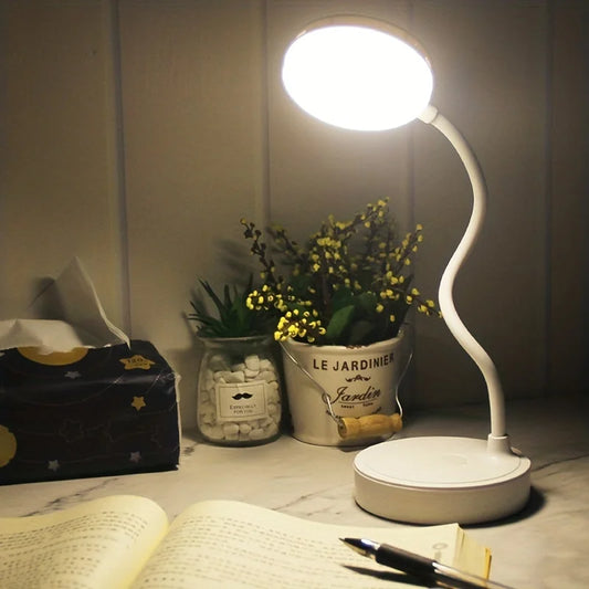 Abajur de mesa recarregável USB, luz noturna LED, dobrável
