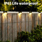 Luzes LED solares para áreas externas para patio e jardim, deck, escadas