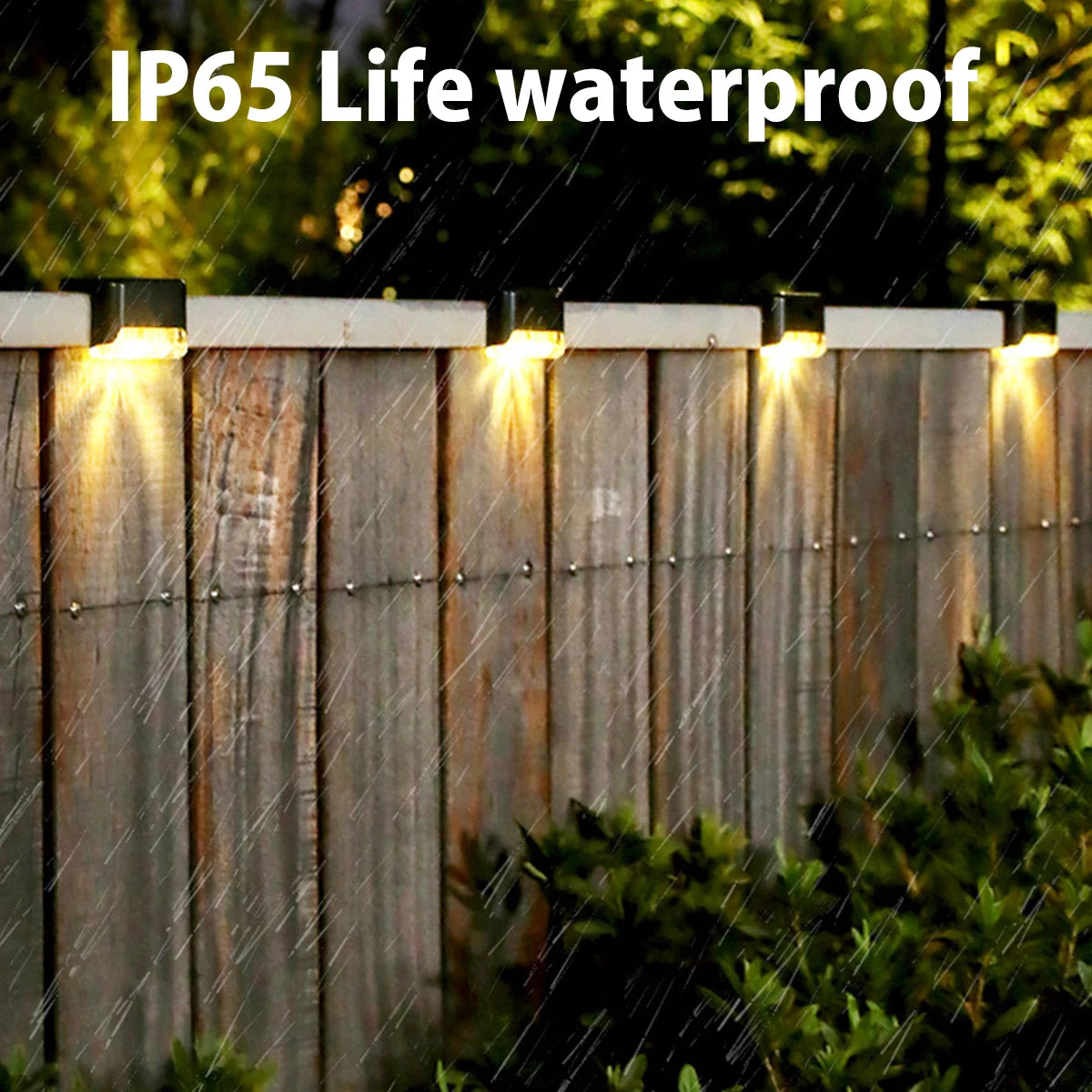 Luzes LED solares para áreas externas para patio e jardim, deck, escadas