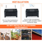 Luzes LED solares para áreas externas para patio e jardim, deck, escadas
