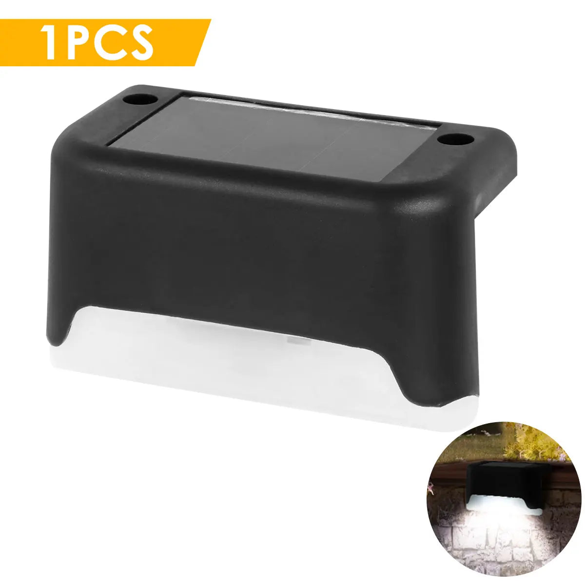 Luzes LED solares para áreas externas para patio e jardim, deck, escadas