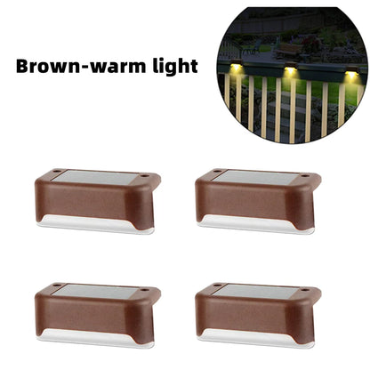 Luzes LED solares para áreas externas para patio e jardim, deck, escadas