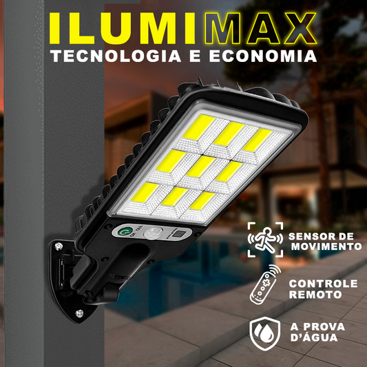 Refletor LED Solar com Sensor de Movimento / IlumiMax / Iluminação